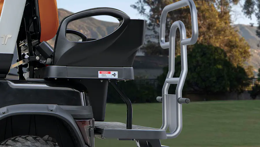 Close-up of Tara medium speed vehicle flip-flop rear seat storage kit showing secure and spacious cargo area