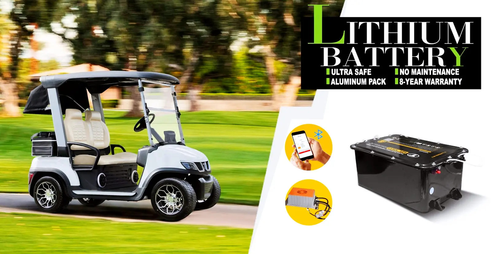 48V 105Ah Lithium Medium Speed Vehicle Battery