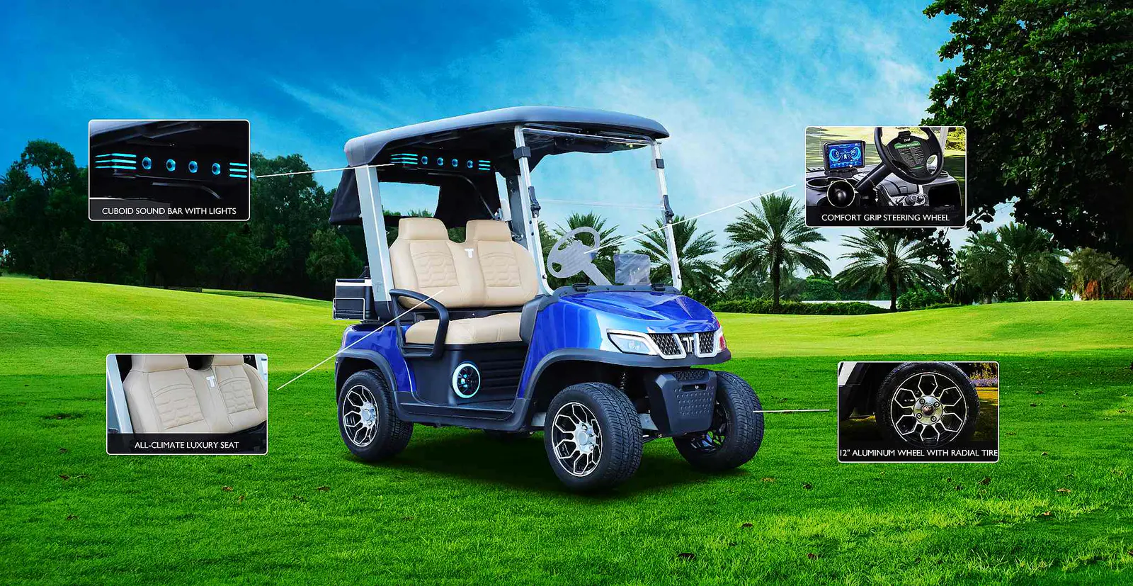 Tara Best Medium Speed Vehicles Driving on Golf Course