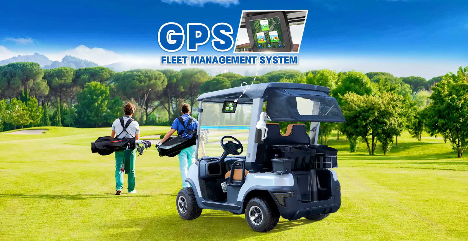 Map Golf Courses with Tara Electric Medium Speed Vehicle
