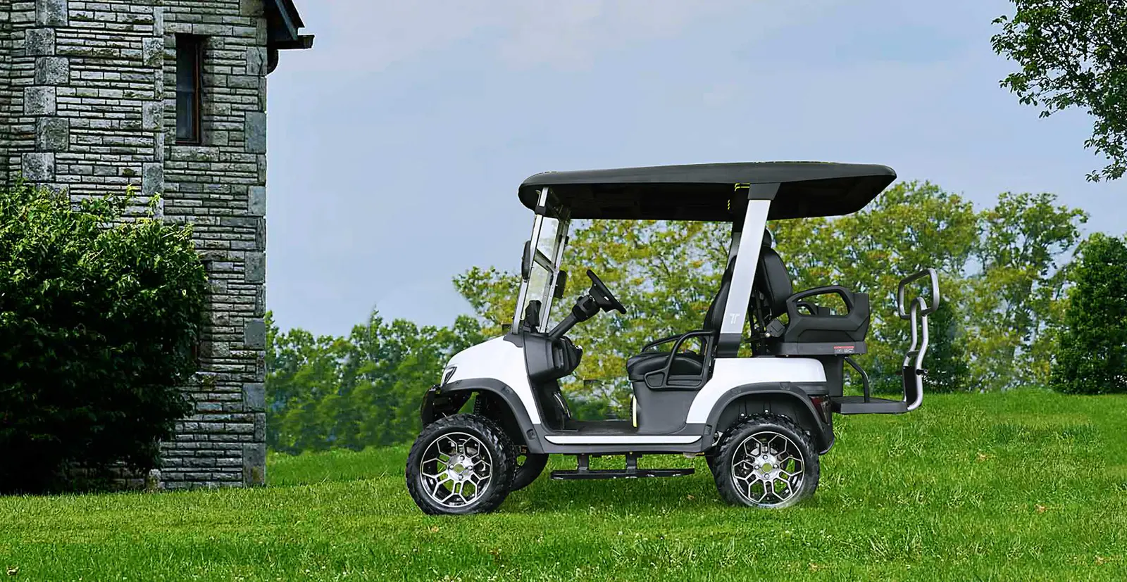 Tara Four Seater Medium Speed Vehicle on Golf Course