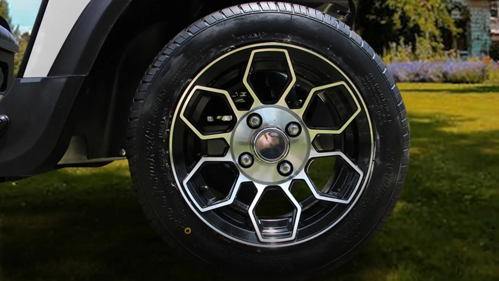 Tara medium speed vehicle featuring 12-inch tires ideal for various terrains, offering smooth and stable driving experience