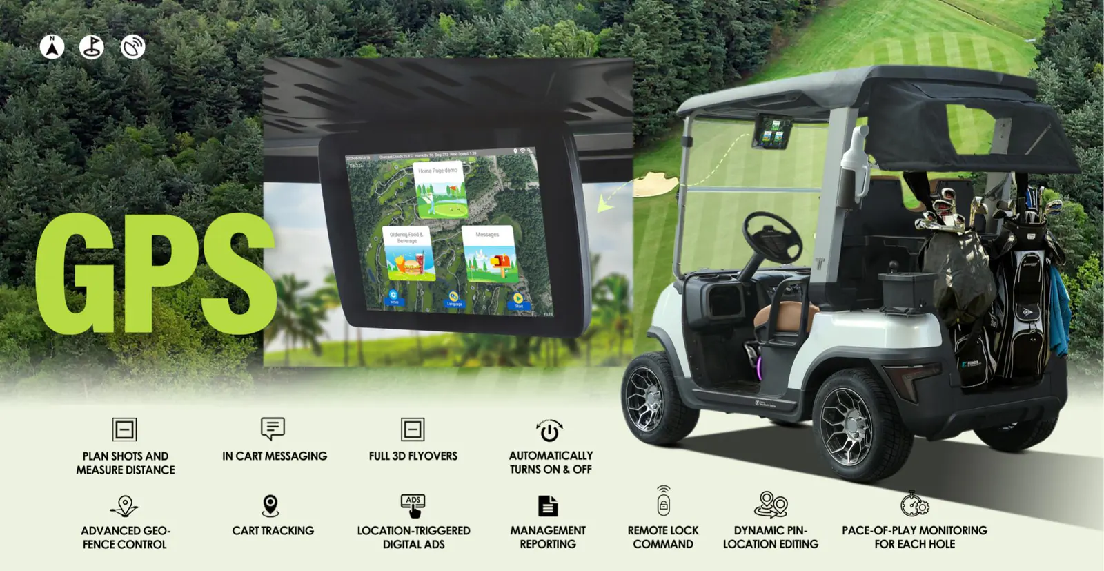 Medium Speed Vehicle F&B Ordering and On-Screen Advertising