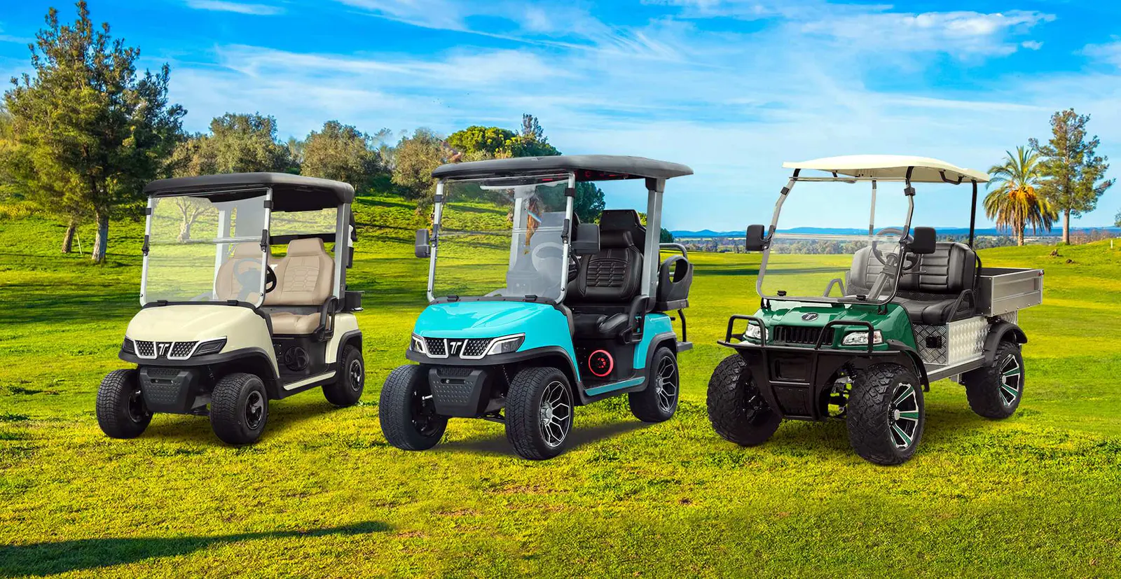 Electric Medium Speed Vehicle with Utility Bed for Transport