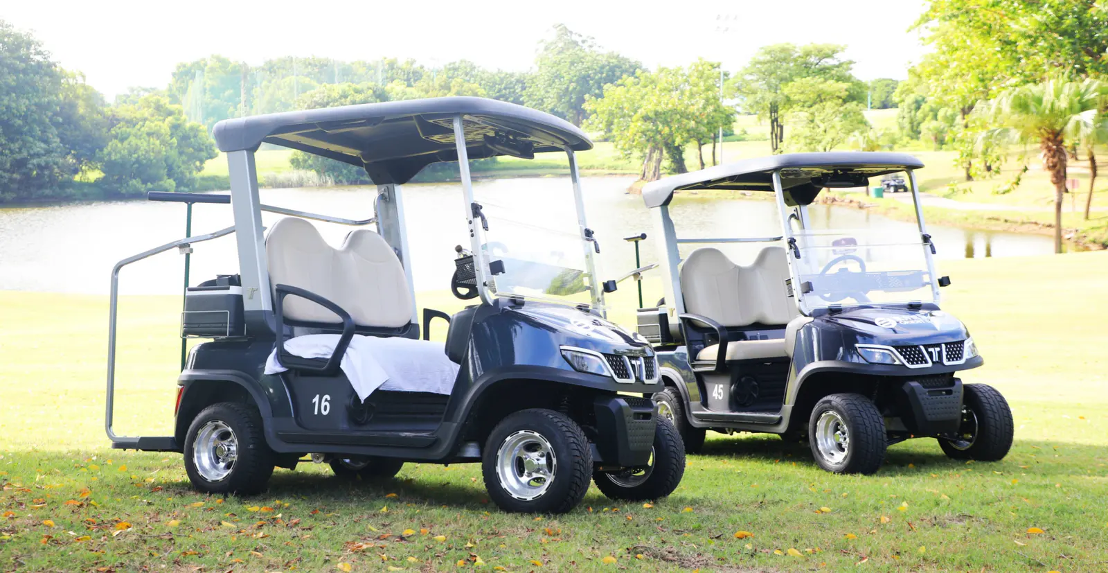 Tara Harmony Medium Speed Vehicle Fleet Driving on a Golf Course