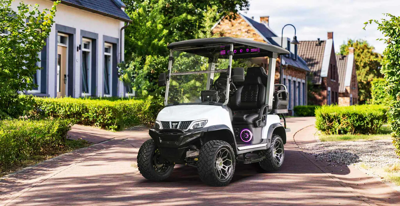 Tara 4 Seater Medium Speed Vehicle on Golf Course
