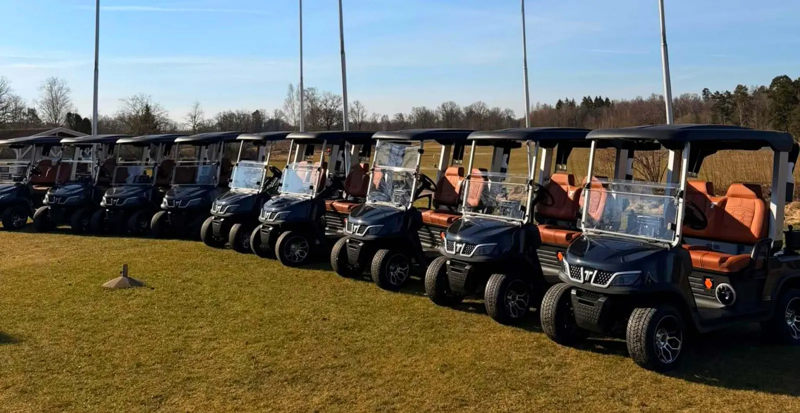 Tara Electric Medium Speed Vehicle Fleet on Golf Course with Lithium Battery Technology