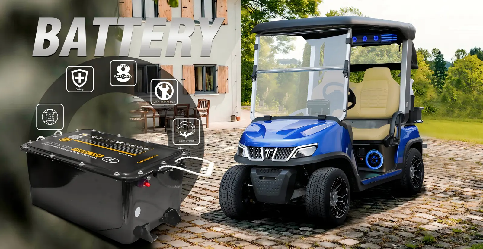 Tara Spirit Plus with Built-in Lithium Medium Speed Vehicle Battery