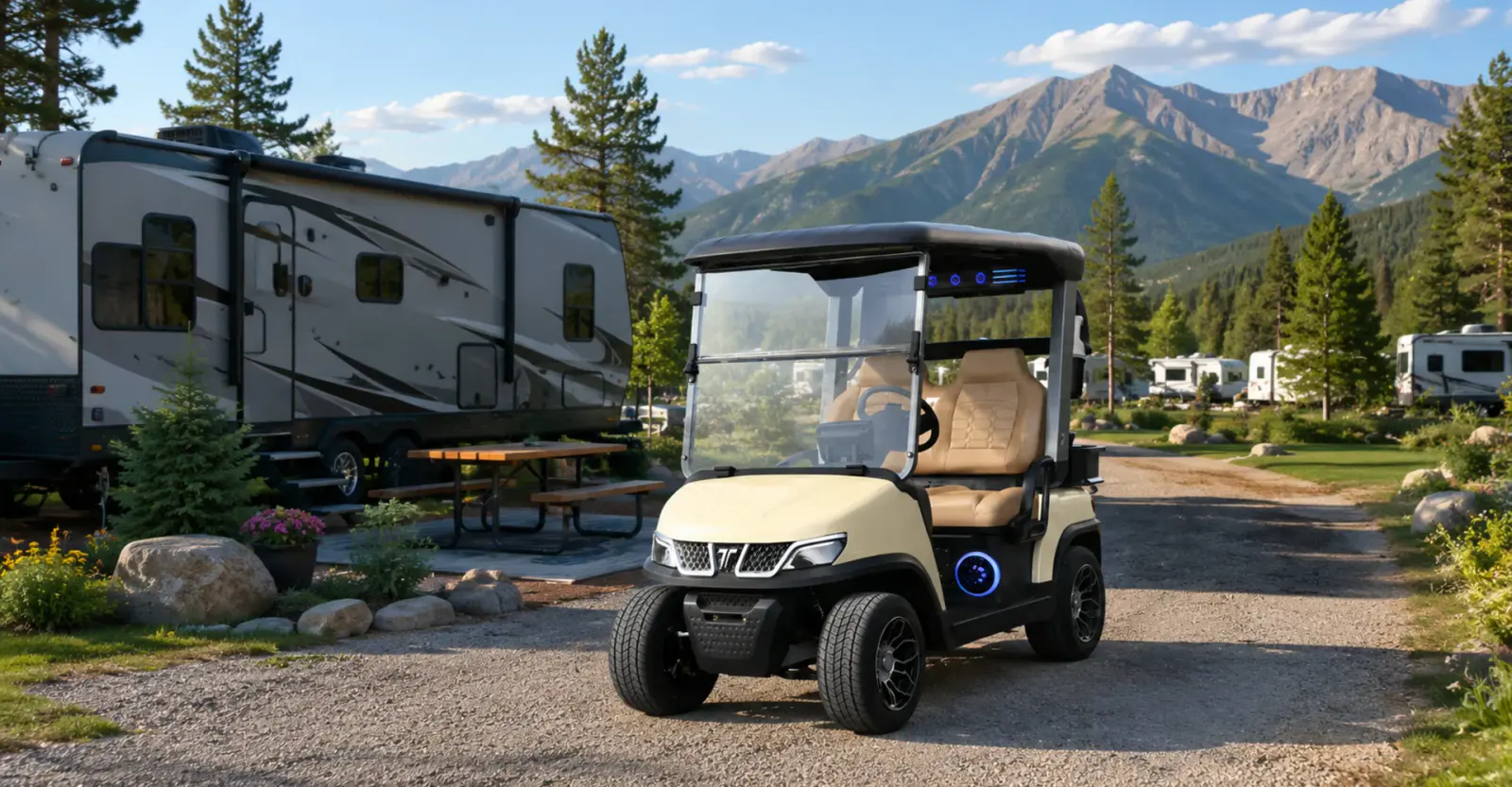 TARA medium speed vehicle at an RV campground